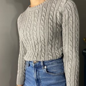 LL Bean Cable Knit Sweater SZ XS